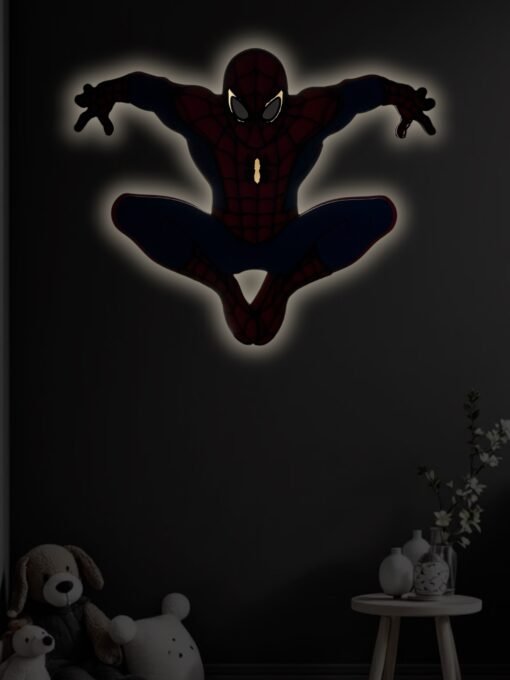 spiderman φωτιστικο επιτοιχιο