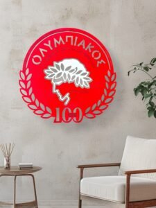 Ολυμπιακός επιτοίχιο φωτιστικό για παιδικό δωμάτιο