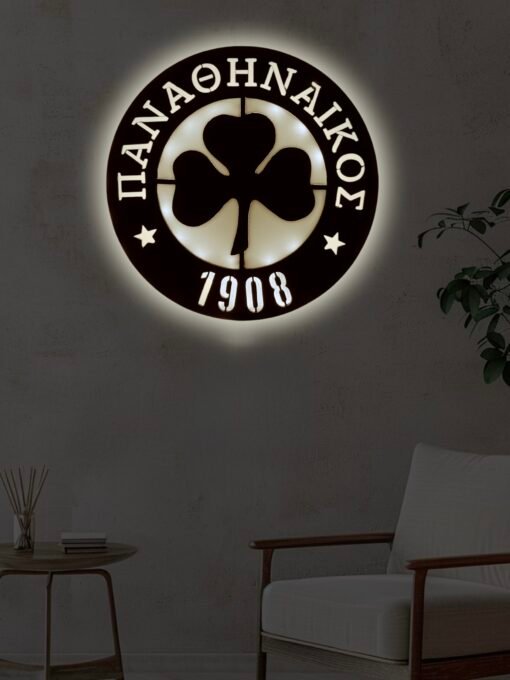 Παναθηναϊκός επιτοίχιο φωτιστικό για παιδικό δωμάτιο