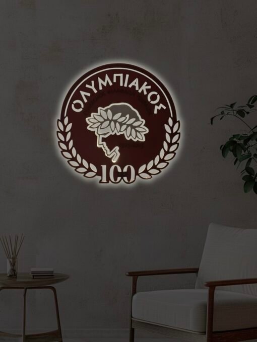 Ολυμπιακός επιτοίχιο φωτιστικό για παιδικό δωμάτιο