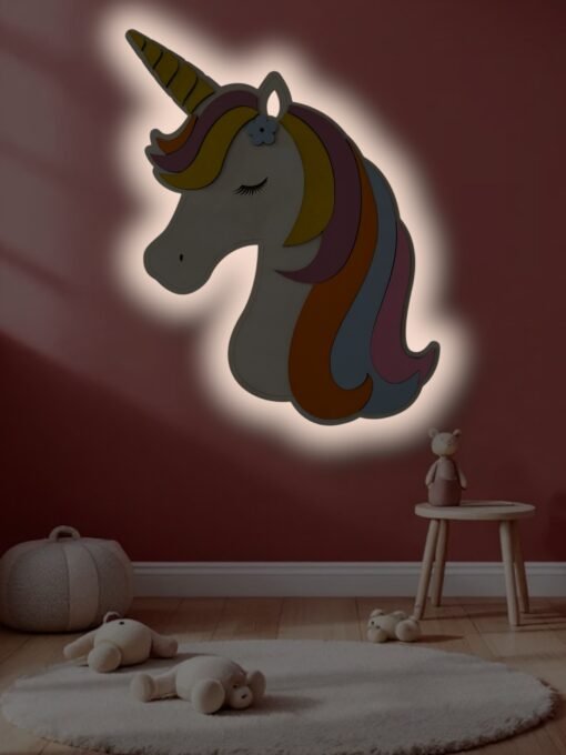 unicorn επιτοίχιο φωτιστικό για παιδικό δωμάτιο