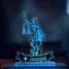 Χειροποίητο led διακοσμητικό φωτιστικό Δικηγορική Πλακέτα