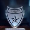 Ιωνικός Νίκαιας ακρυλικό , πλεξιγκλάς , χειροποίητο led φωτιστικό με βάση