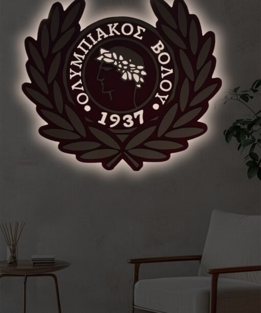 ΑΣ Ολυμπιακός Βόλου 1937επιτοίχιο φωτιστικό για παιδικό δωμάτιο