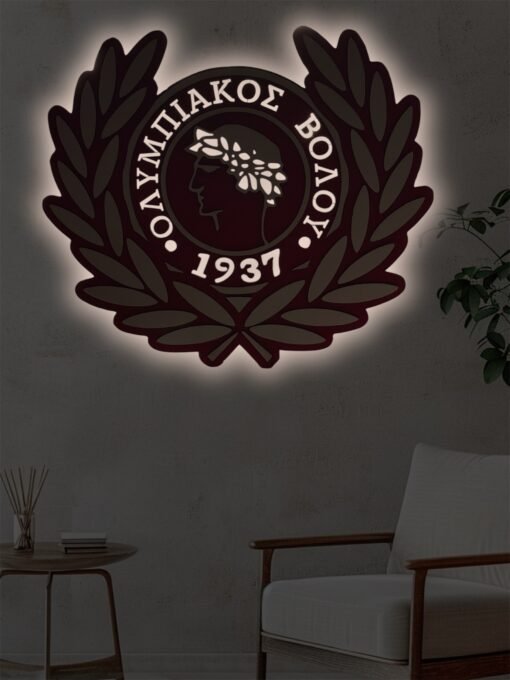 ΑΣ Ολυμπιακός Βόλου 1937επιτοίχιο φωτιστικό για παιδικό δωμάτιο