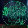 K POP - Huntrix ακρυλικό , πλεξιγκλάς , χειροποίητο led φωτιστικό με βάση