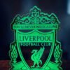 Λίβερπουλ - Liverpool FC ακρυλικό , πλεξιγκλάς , χειροποίητο led φωτιστικό με βάση