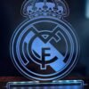 Ρεάλ Μαδρίτης - Real Madrid ακρυλικό , πλεξιγκλάς , χειροποίητο led φωτιστικό με βάση