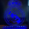 Ρεάλ Μαδρίτης - Real Madrid ακρυλικό , πλεξιγκλάς , χειροποίητο led φωτιστικό με βάση