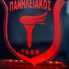 ΠΑΝΗΛΕΙΑΚΟΣ ακρυλικό , πλεξιγκλάς , χειροποίητο led φωτιστικό με βάση