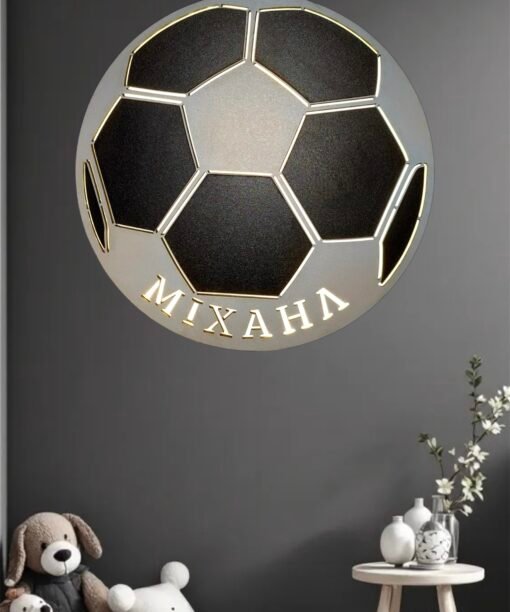 Μπάλα Ποδοσφαίρου επιτοίχιο φωτιστικό για παιδικό δωμάτιο
